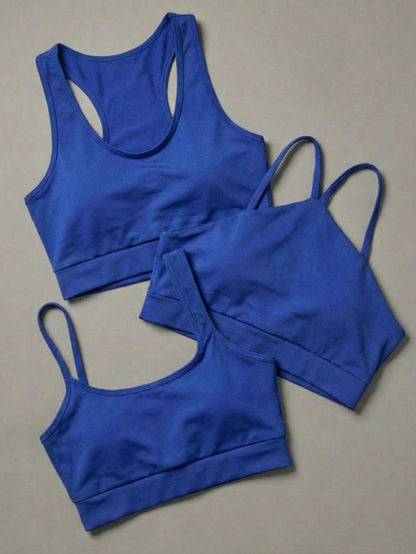 Kit 3 Tops Fitness Premium| Nadador+Decote V+Assimétrico