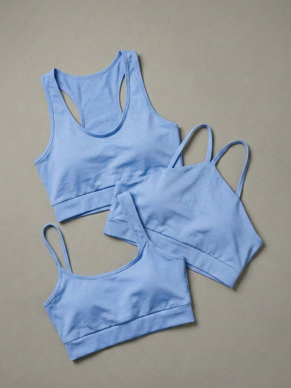 Kit 3 Tops Fitness Premium| Nadador+Decote V+Assimétrico