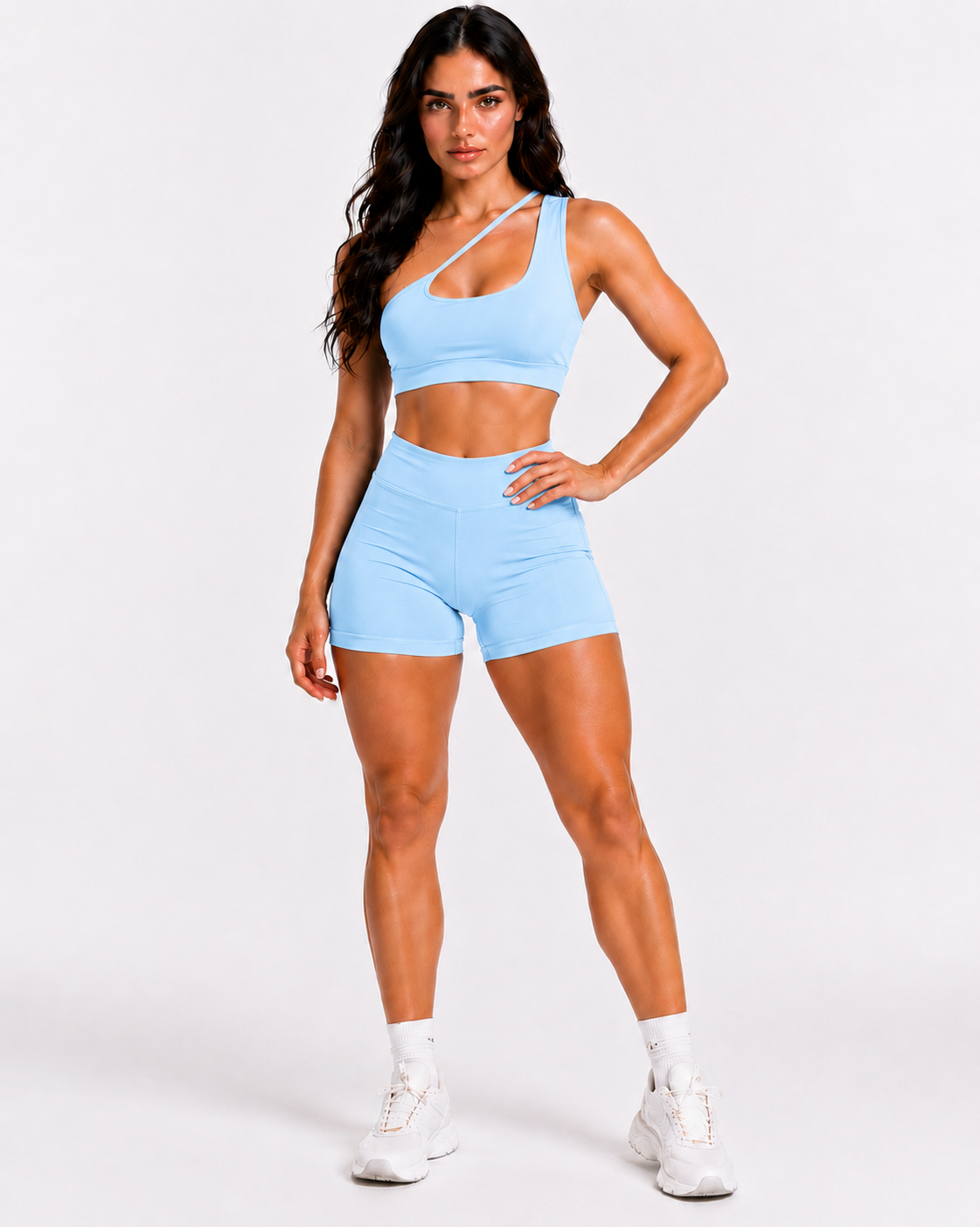 Conjunto Liz Top Assimétrico + Short Curto Suplex Premium