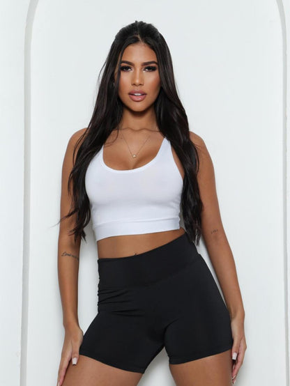 ‍ Conjunto Fitness Celeste Top + Short Curto Suplex