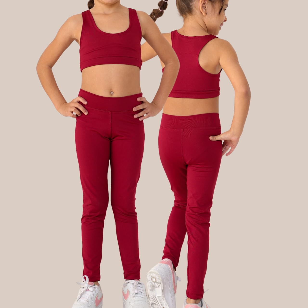 Kit 2 Leging Infantil Menina- Lisa, Básica e Confortável.