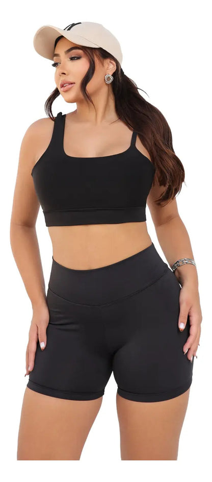 Conjunto Liz Top Assimétrico + Short Curto Suplex Premium