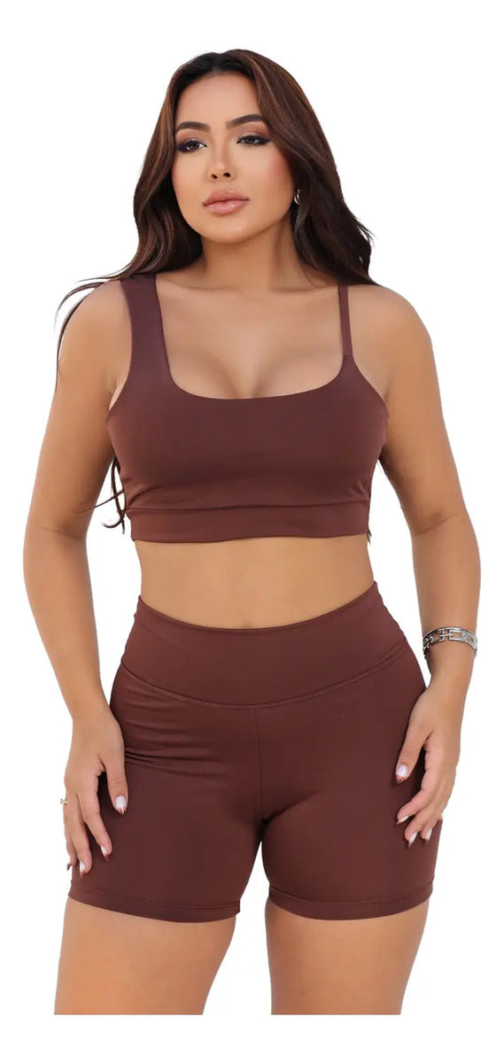 Conjunto Liz Top Assimétrico + Short Curto Suplex Premium