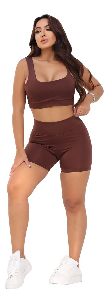 Conjunto Liz Top Assimétrico + Short Curto Suplex Premium
