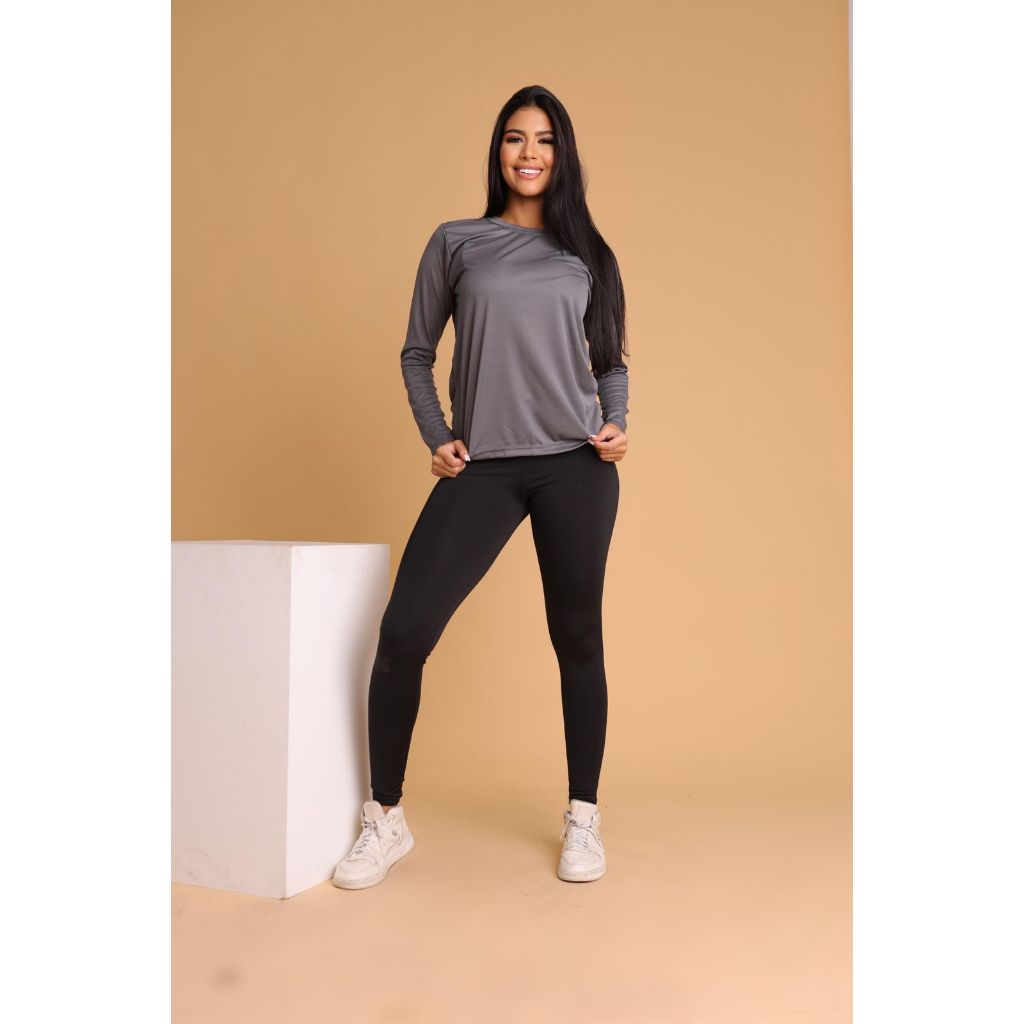 Blusa de Manga Longa 100%Poliéster
