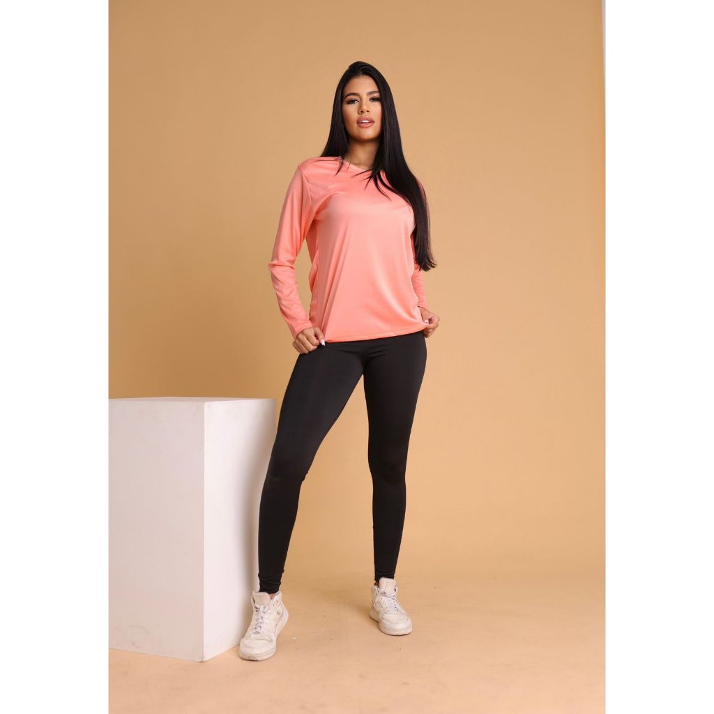 Blusa de Manga Longa 100%Poliéster