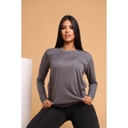 Blusa de Manga Longa 100%Poliéster