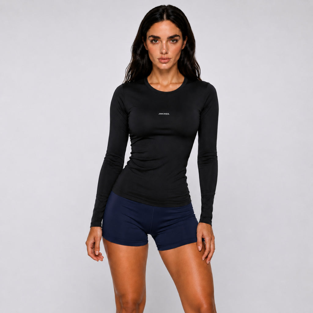 Conjunto Luna Blusa Manga Longa + Short Curto Esportivo