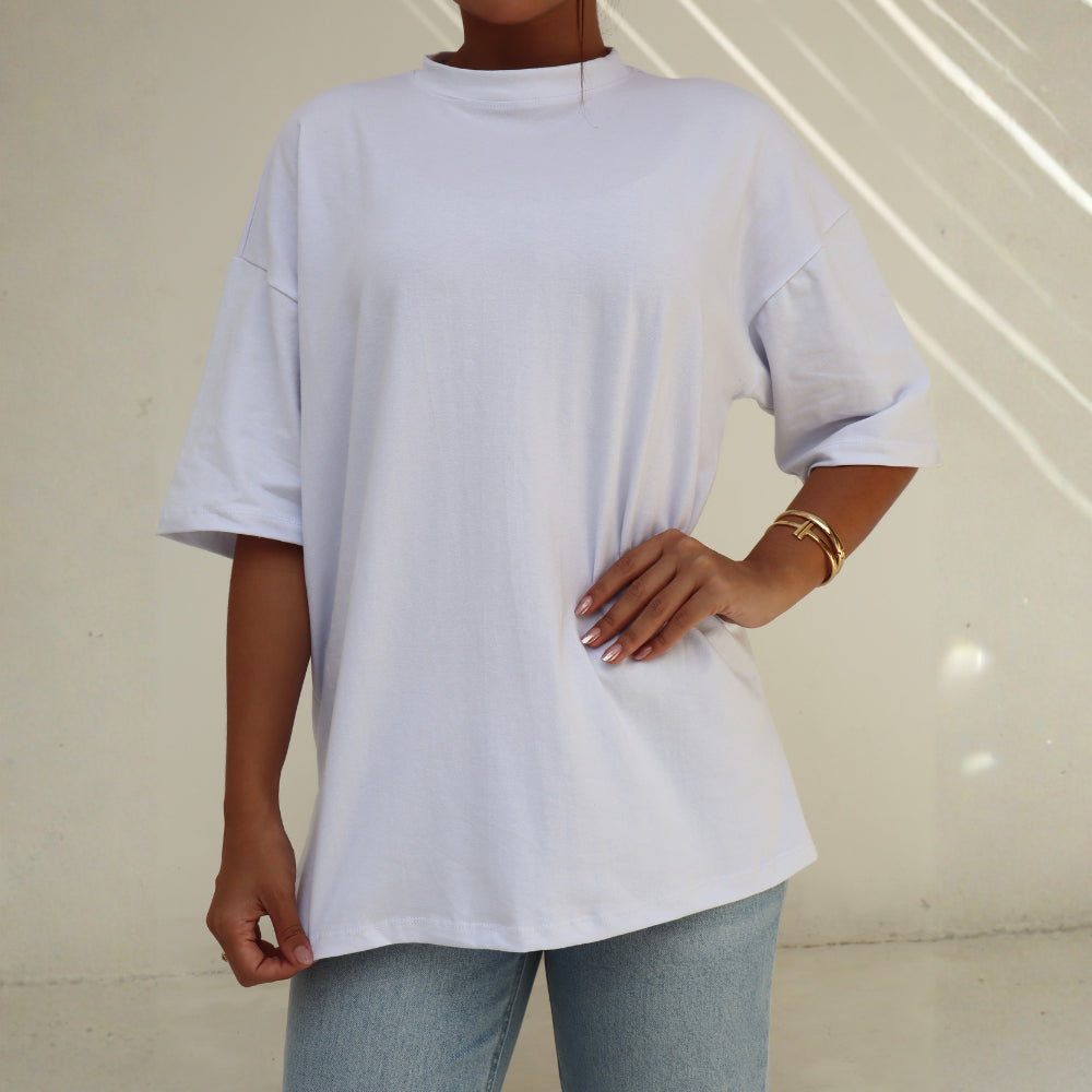 Kit 3 Camisetas Over Size Feminina Esportiva Casual Essencial Larga e Grande