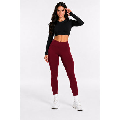 Conjunto de Inverno para Academia, Legging Flanelada + Top Manga Longa