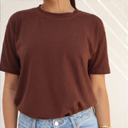 Camiseta Over Size Feminina Casual Básica Essencial Meia Manga Longa