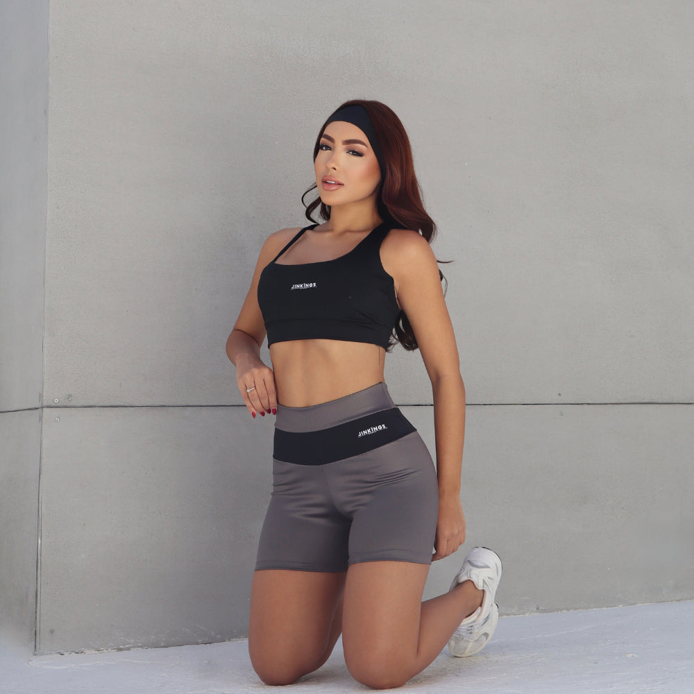 Conjunto Prisma  Top Assimétrico + Short Cirre