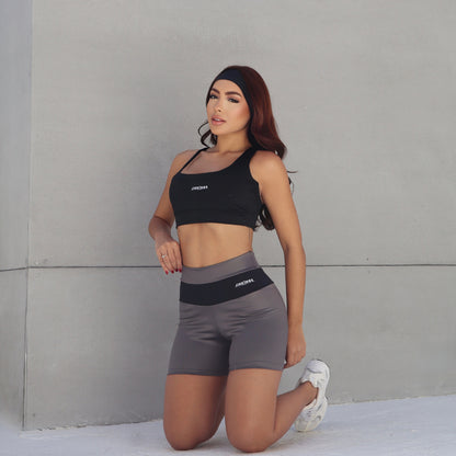 Conjunto Prisma  Top Assimétrico + Short Cirre
