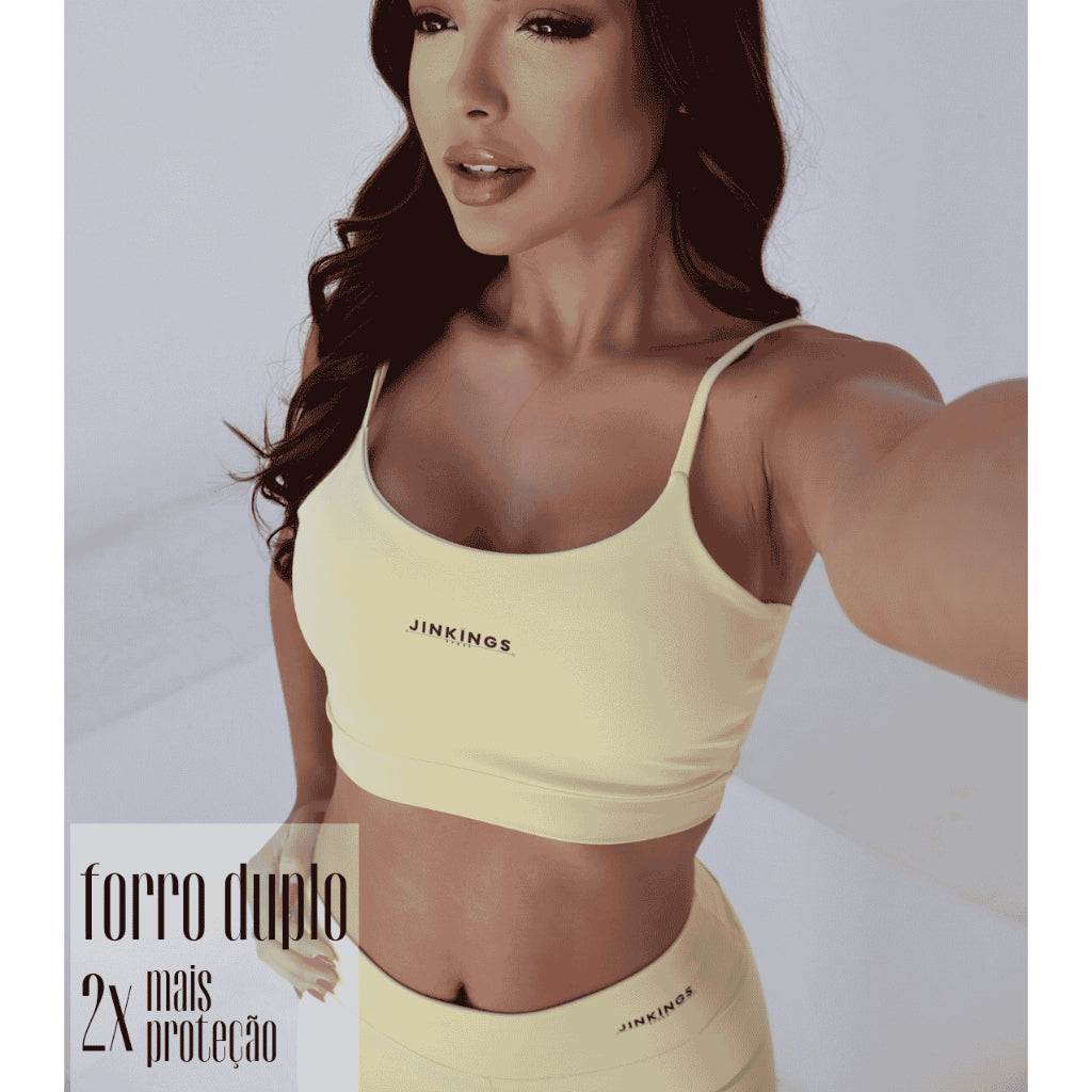Conjunto Feminino Fitness Jinkings Top +Short