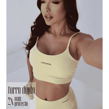 Conjunto Feminino Fitness Jinkings Top +Short