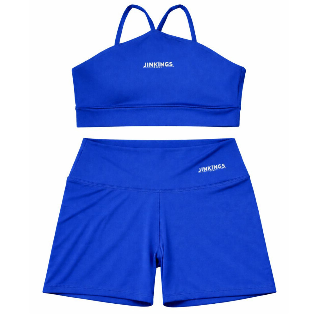 Conjunto Ayla Top em V + Short Curto Suplex Premium Fitness