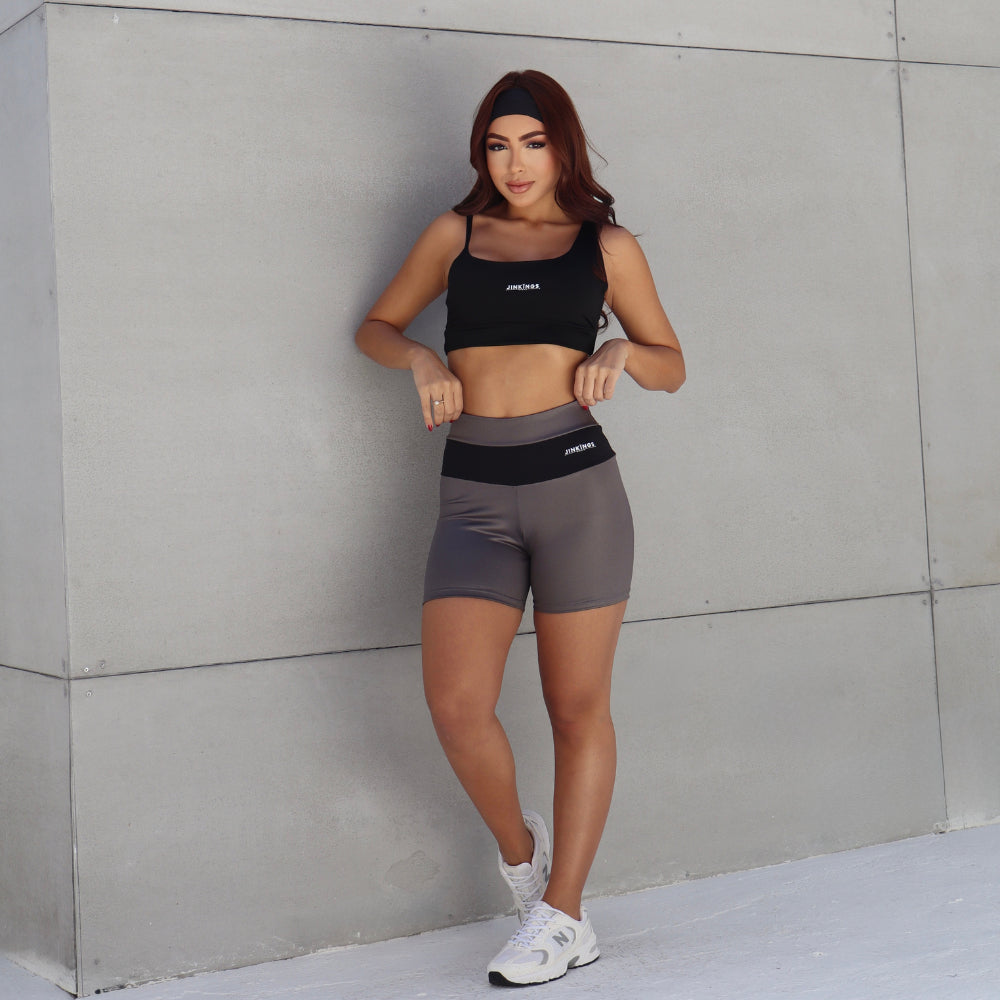 Conjunto Prisma  Top Assimétrico + Short Cirre