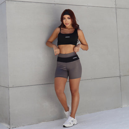 Conjunto Prisma  Top Assimétrico + Short Cirre