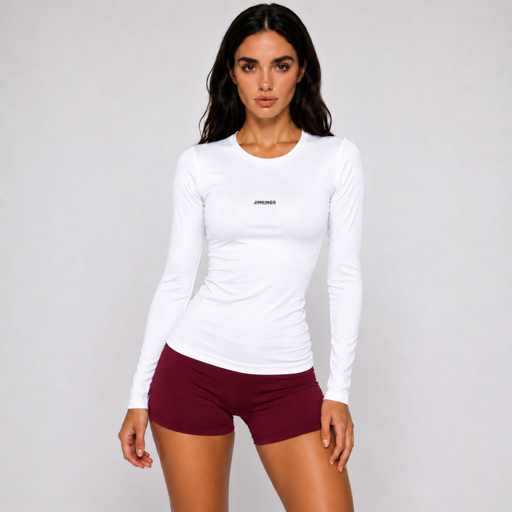 Conjunto Luna Blusa Manga Longa + Short Curto Esportivo