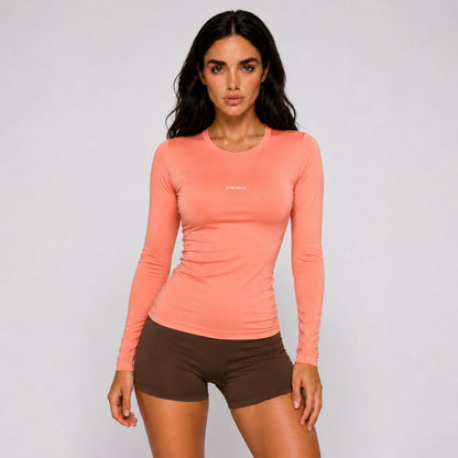 Conjunto Luna Blusa Manga Longa + Short Curto Esportivo