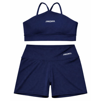Conjunto Ayla Top em V + Short Curto Suplex Premium Fitness