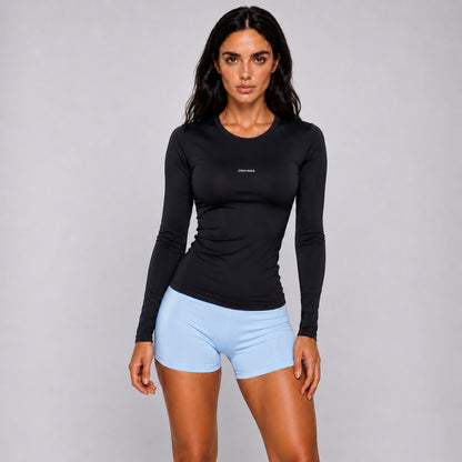 Conjunto Luna Blusa Manga Longa + Short Curto Esportivo