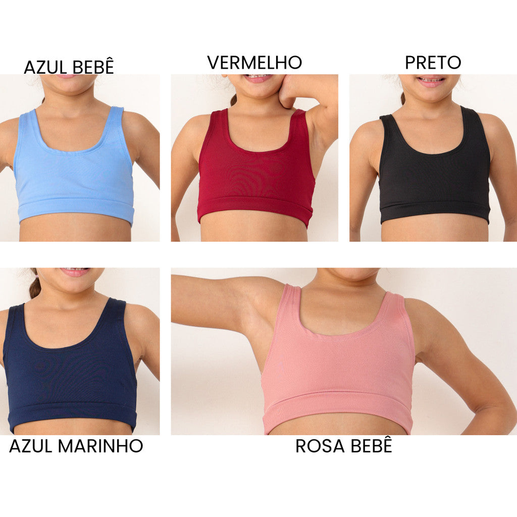 Top infantil Esportivo, Leve, Fresco, Resistente.