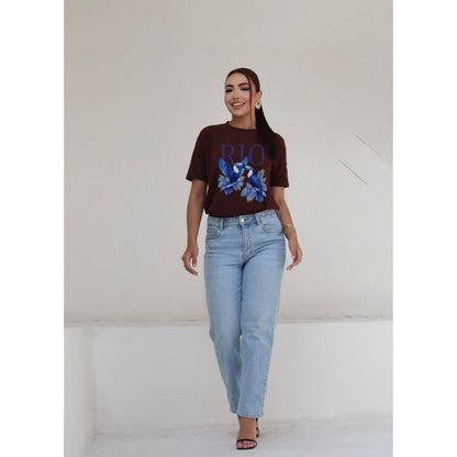 Camiseta Oversized Streetwear Estampada Rio