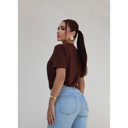 Camiseta Feminina Estampada Tomate Oversized