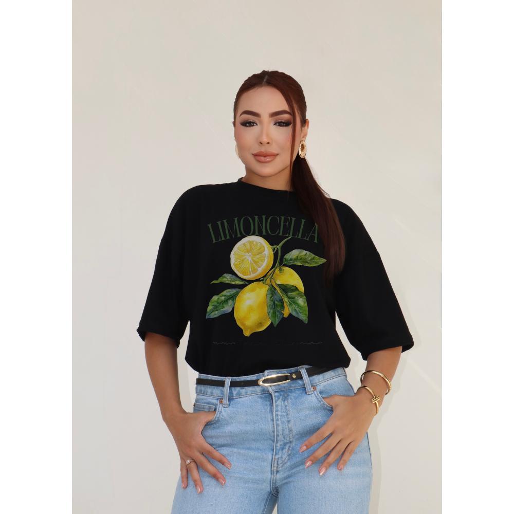 Camiseta Oversized Estampada Limoncella